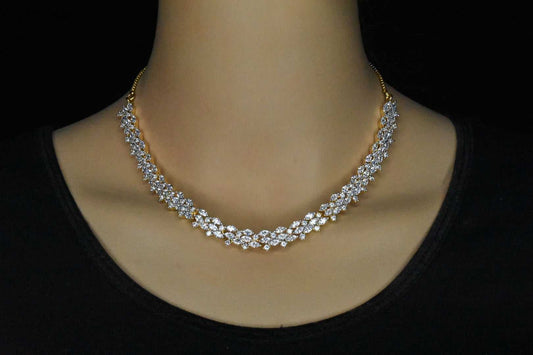 Vibrant American diamonds necklace