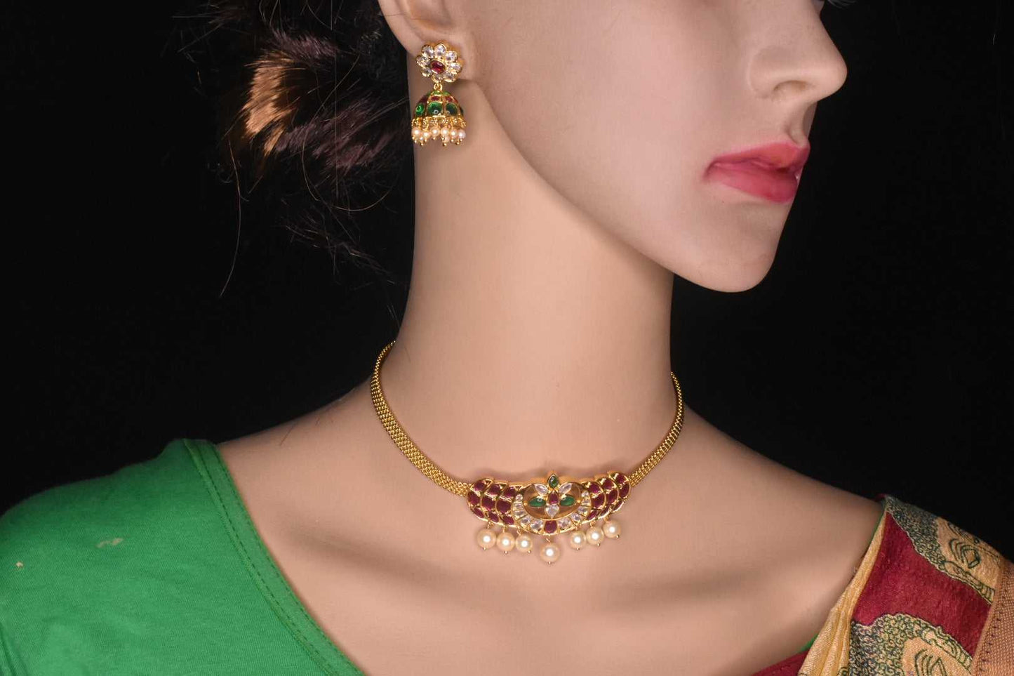 Small Choker Designs In Gold Senco Gold Jewellery Choker Necklace