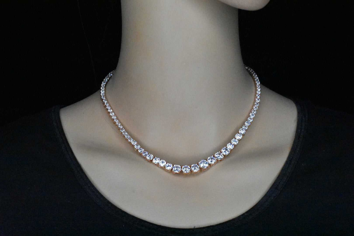 Versaitle Single Line American Diamonds Necklace