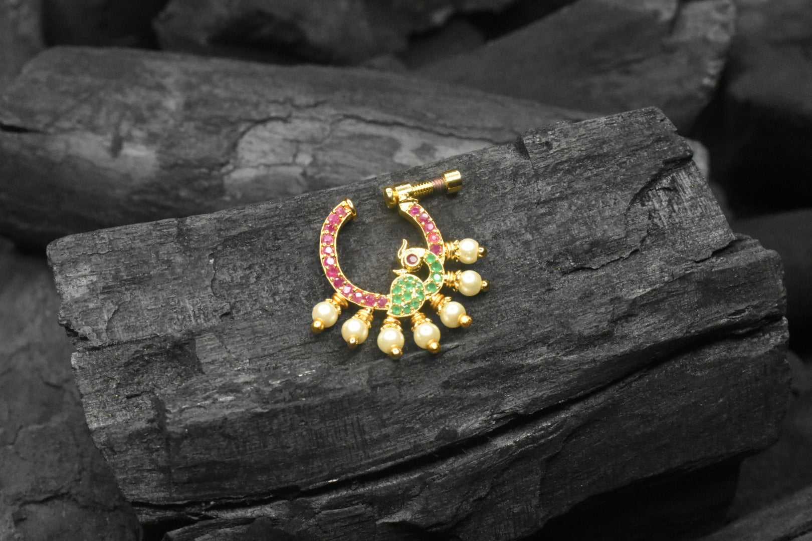 One Gram Gold South Indian Traditional Nath By Asp Fashion Jewellery 