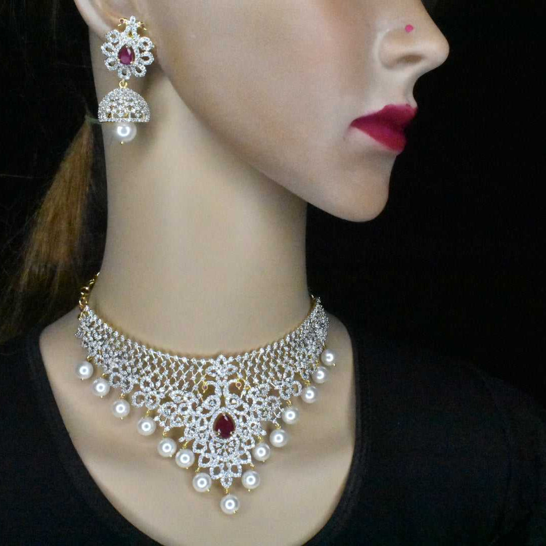 The Rhythm Of The Rubies Choker Set