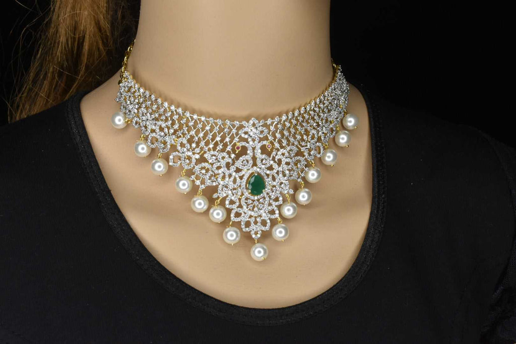 The Rhythm Of The Emralds Choker Set By Asp Fashion Jewellery 
