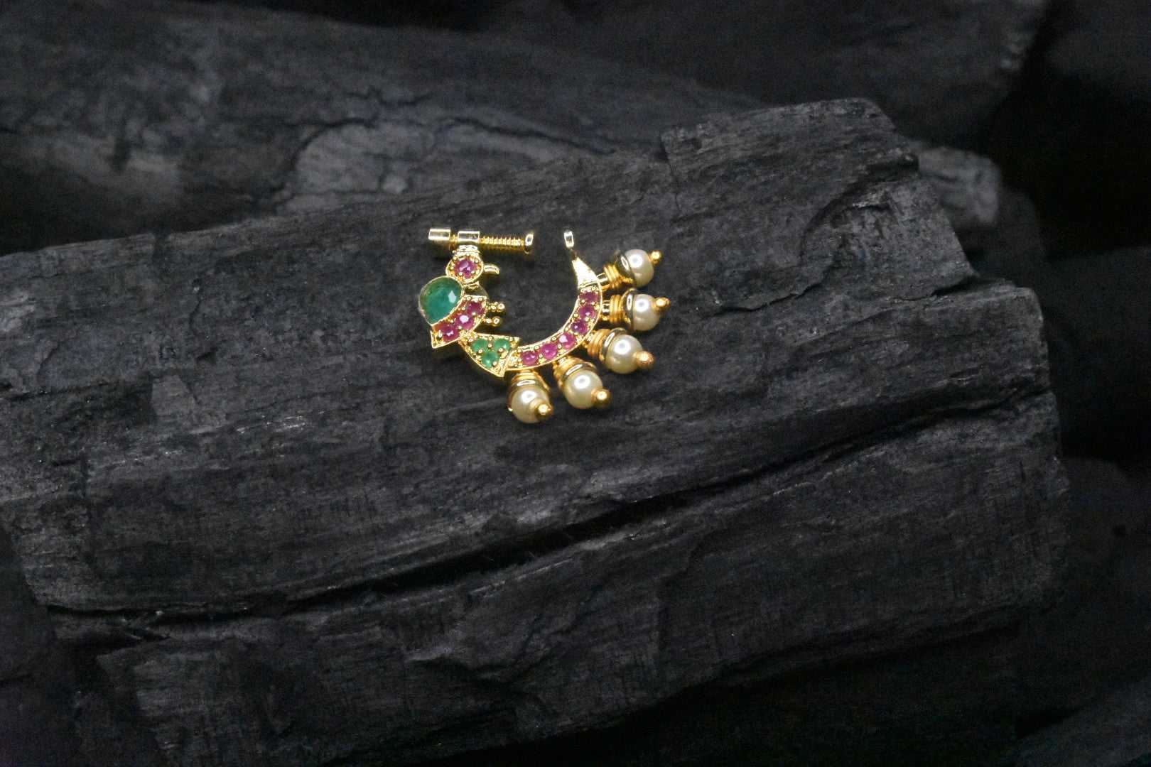 Beautiful South indian traditionl nose ring