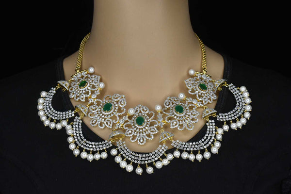  American Diamond Necklace Set