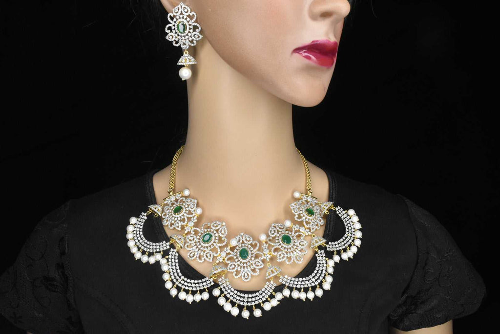 American Diamond Necklace Set