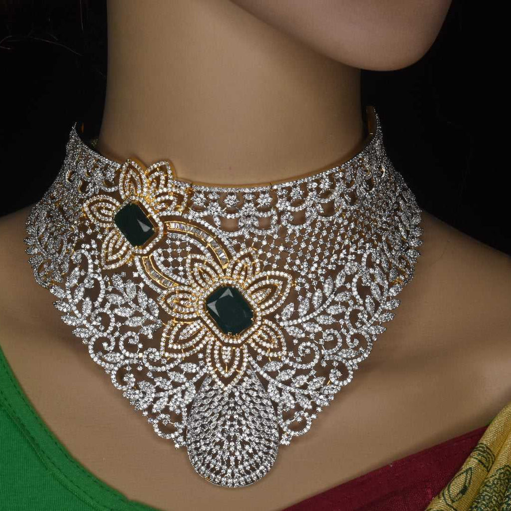 Floret American Diamonds Choker set