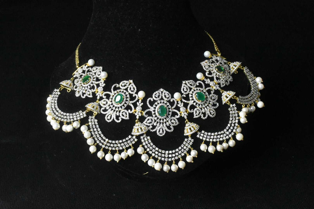  American Diamond Necklace Set