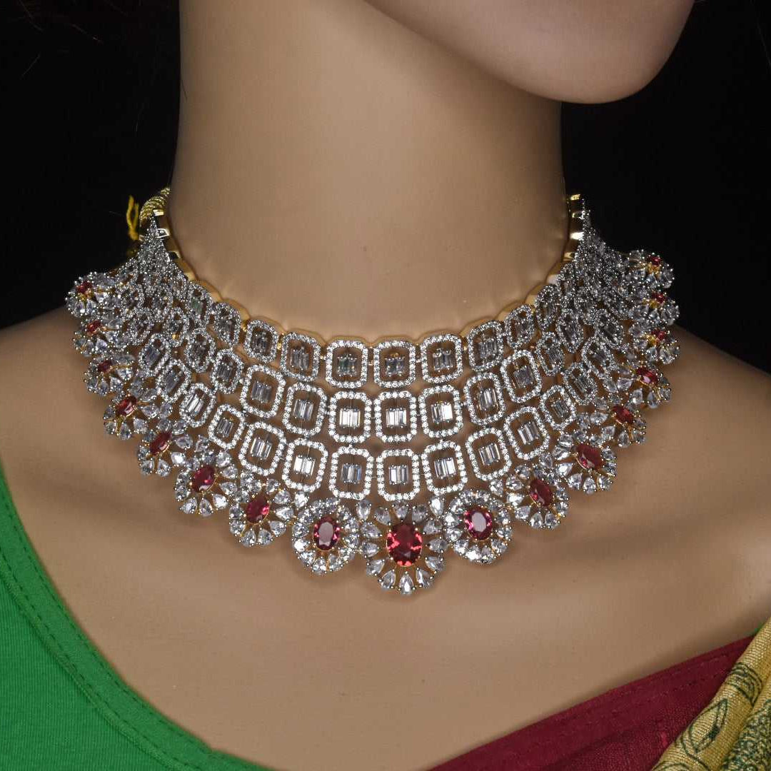 American Diamond  Choker By Asp Fashion Jewellery 
