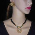 Kempu Black Dori Necklace