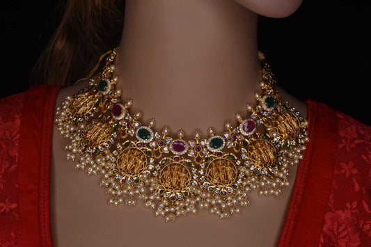 One Gram Gold Ram Parivaar Guttapusalu Necklace By Asp Fashion Jewellery