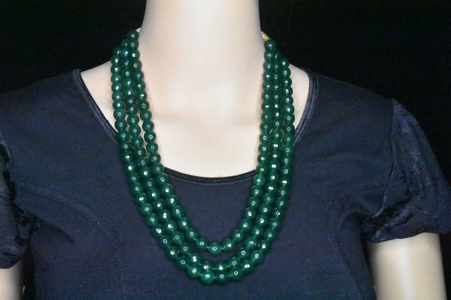 Emralds Beaded Layered Necklace