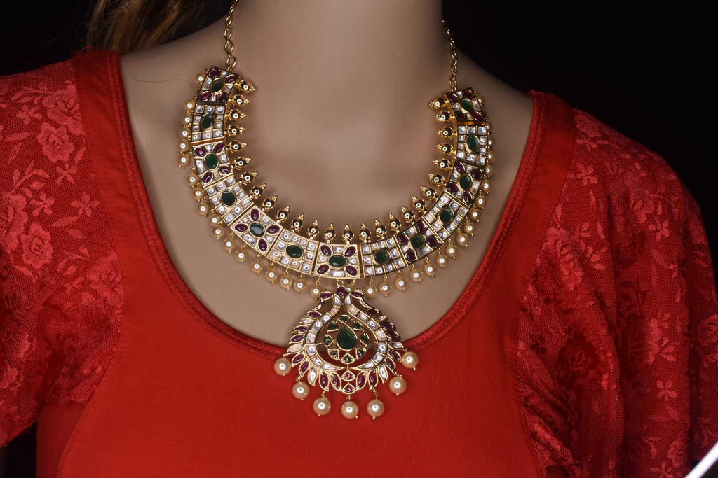 Pachi Kundan Necklace