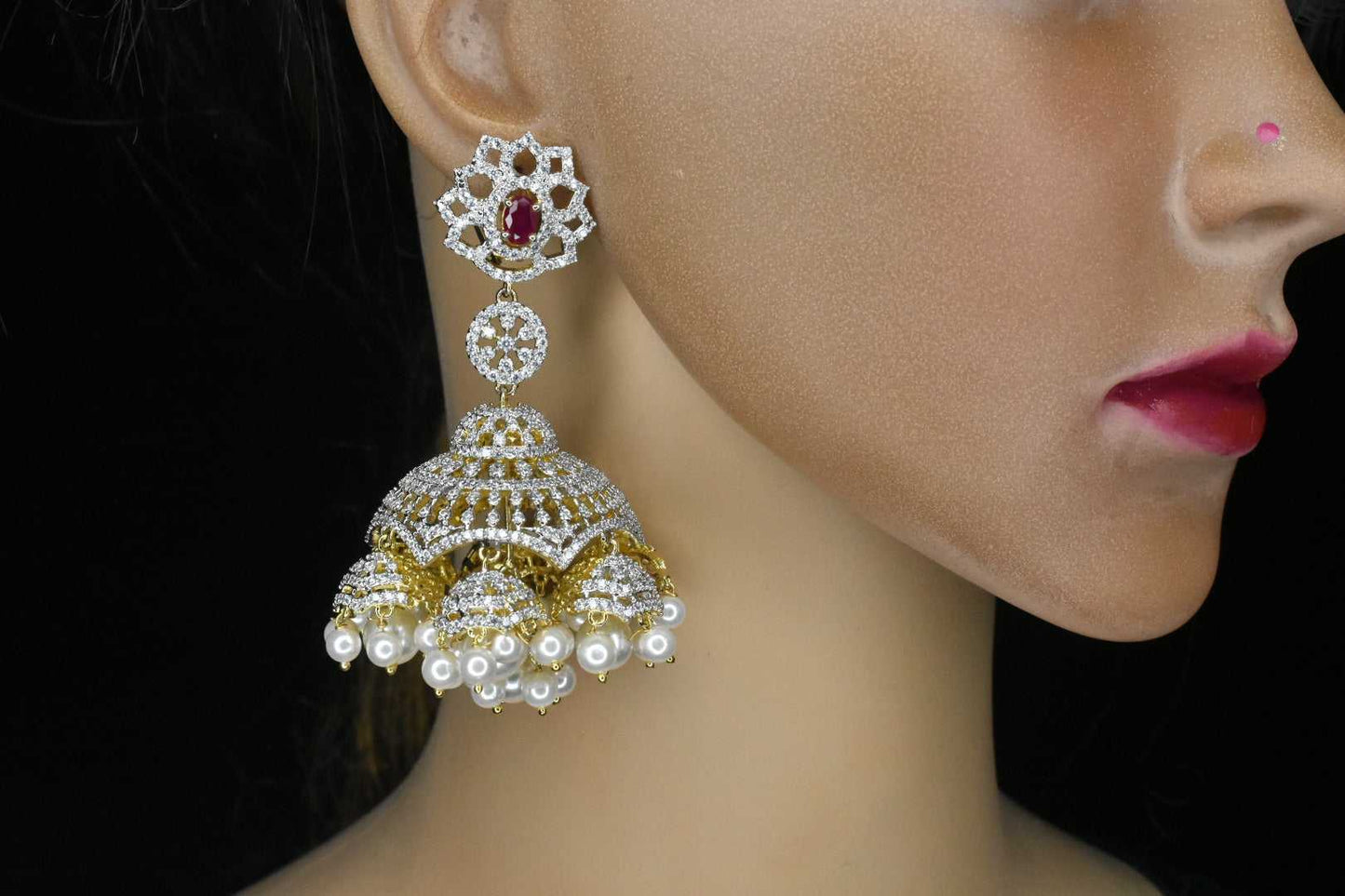 Royal Ravishing Diamond Jhumkas
