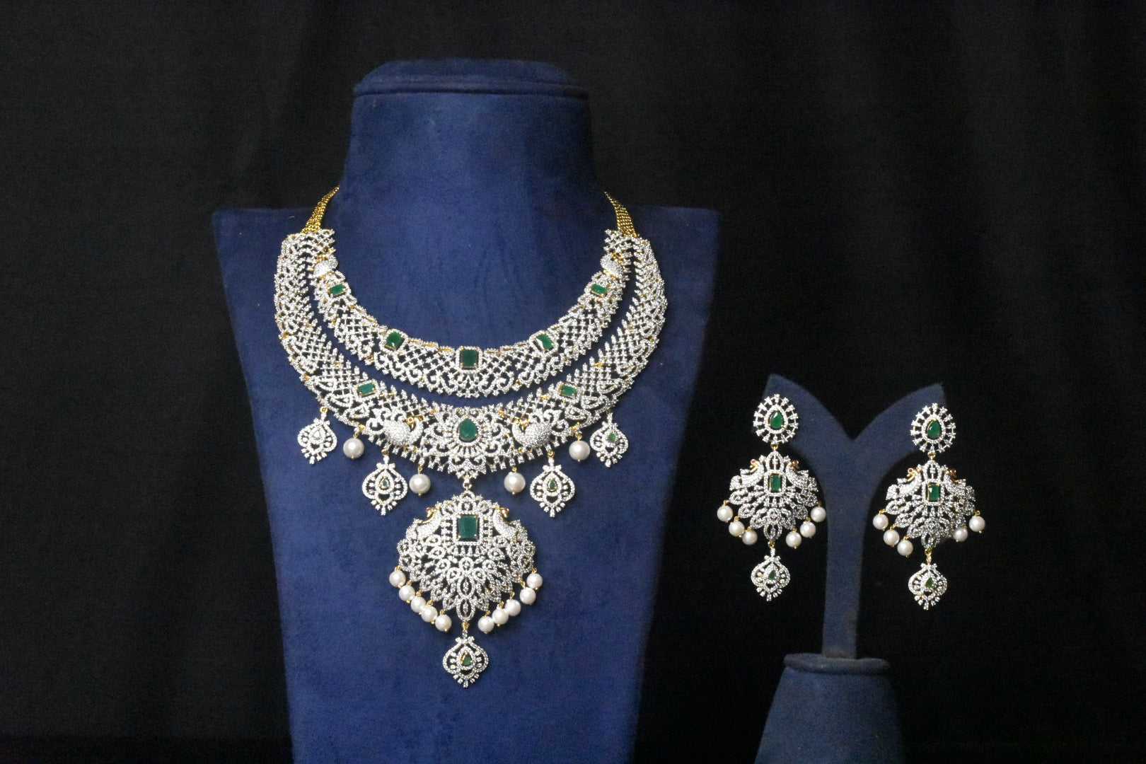 American Diamonds layered Necklace