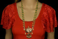 Rani Haar with kempu pendant