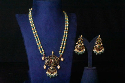 Rani Haar with kempu pendant