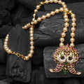 Ruby Puligoru pendent with Pearls