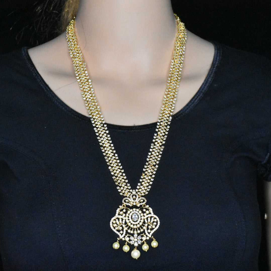 One Gram Gold Cz Long Haram