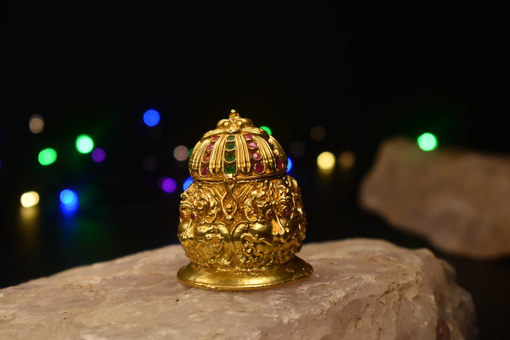 one gram gold kumkum box