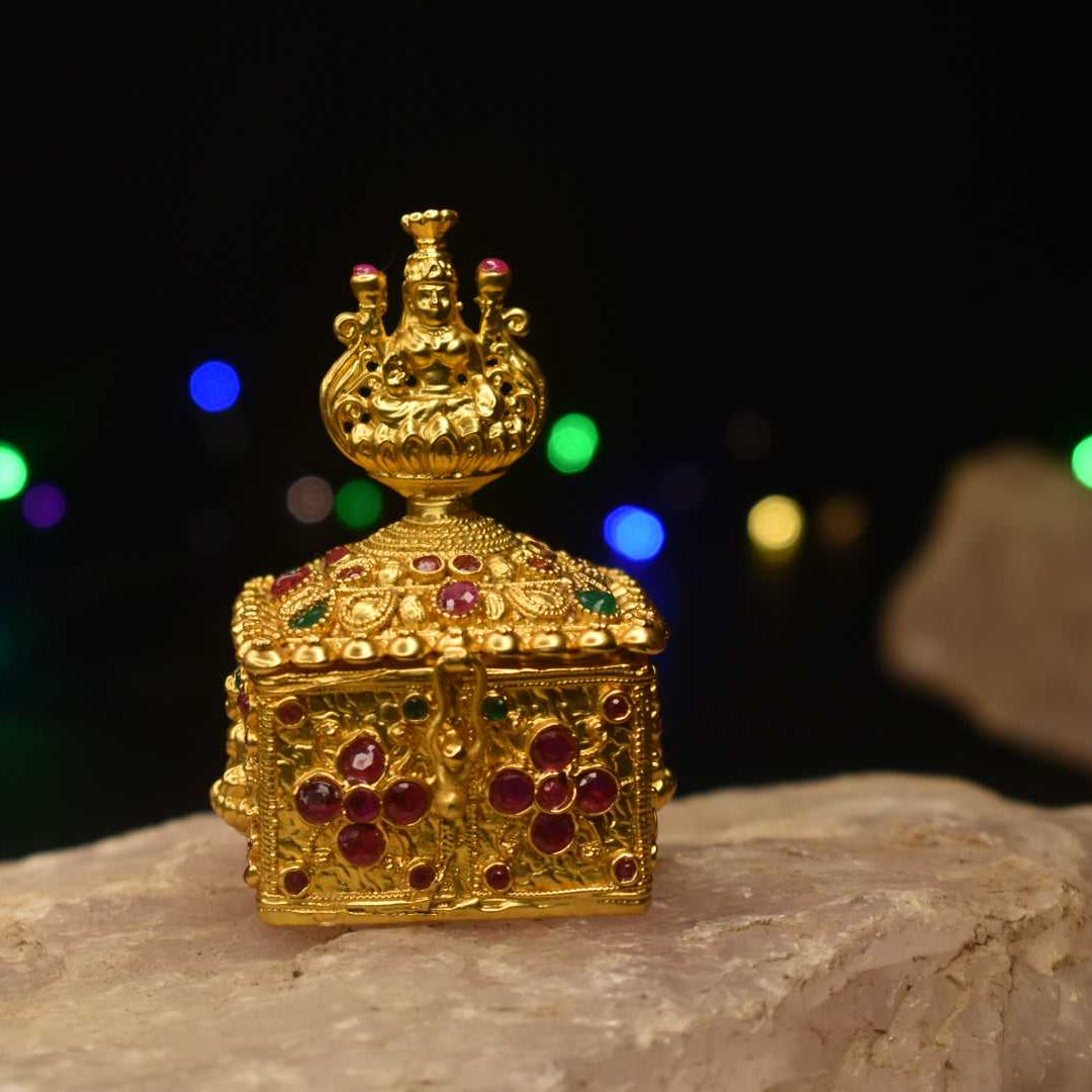 One Gram Gold Kumkum Box