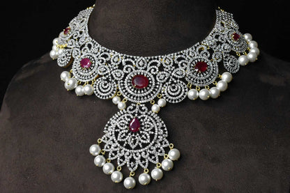 Empressive American Diamond Necklace set