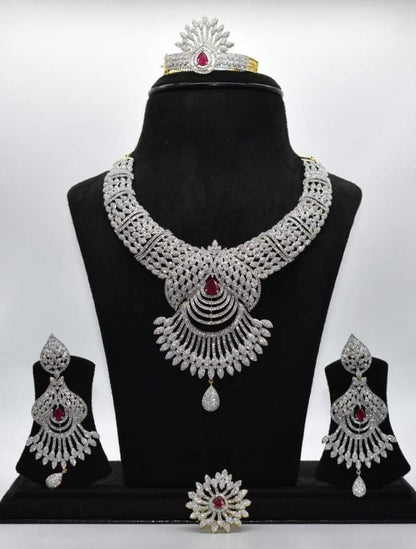 Bridal American Diamonds Necklace