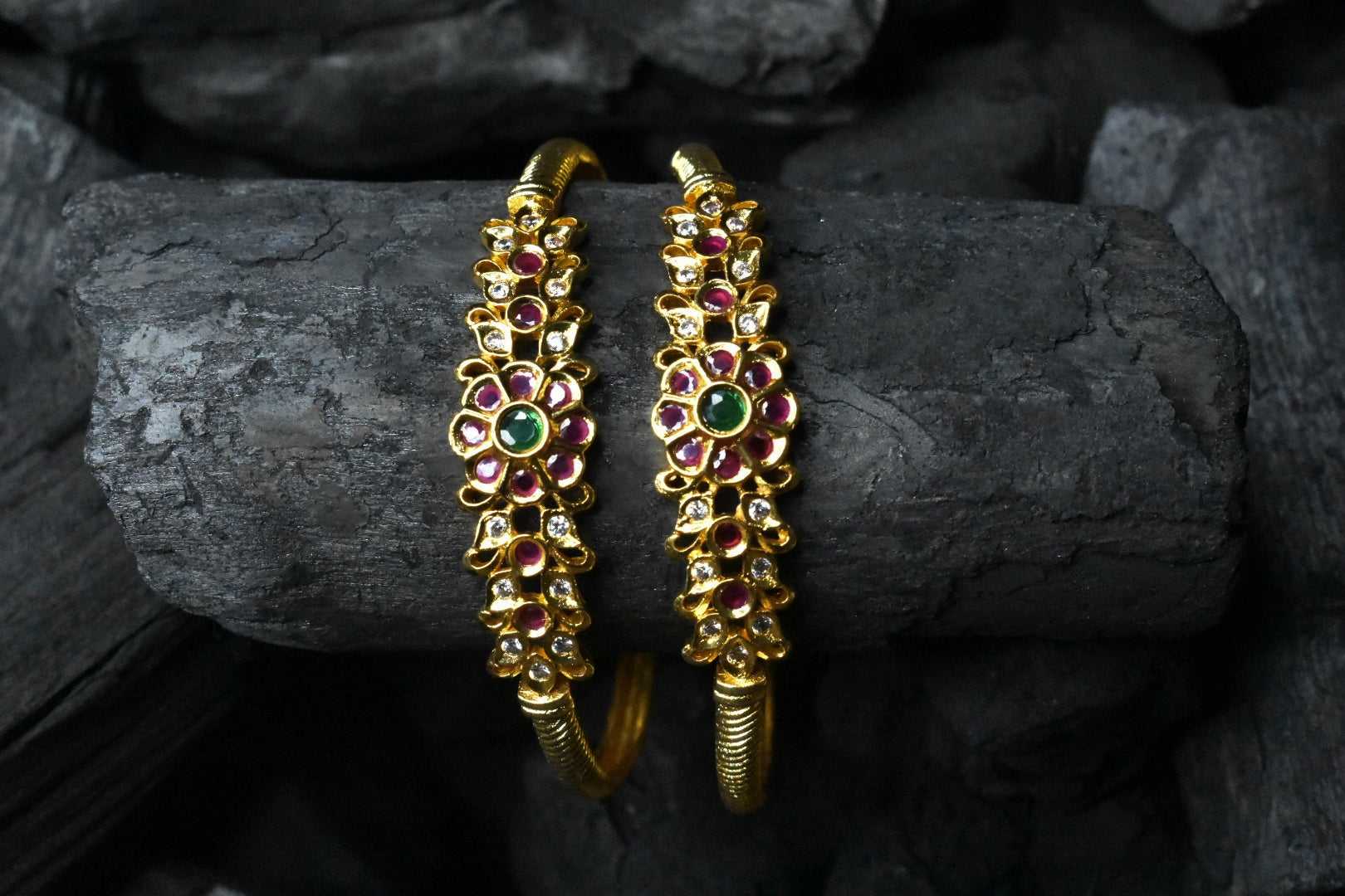 Stylish One Gram Gold Kada Bangles