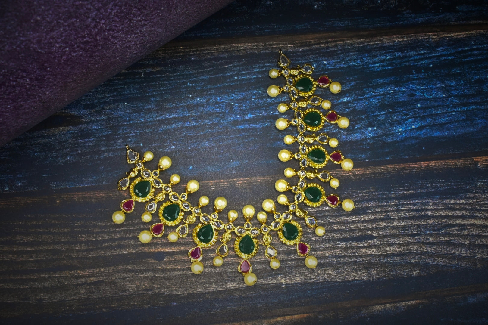 Polki Emerald Necklace