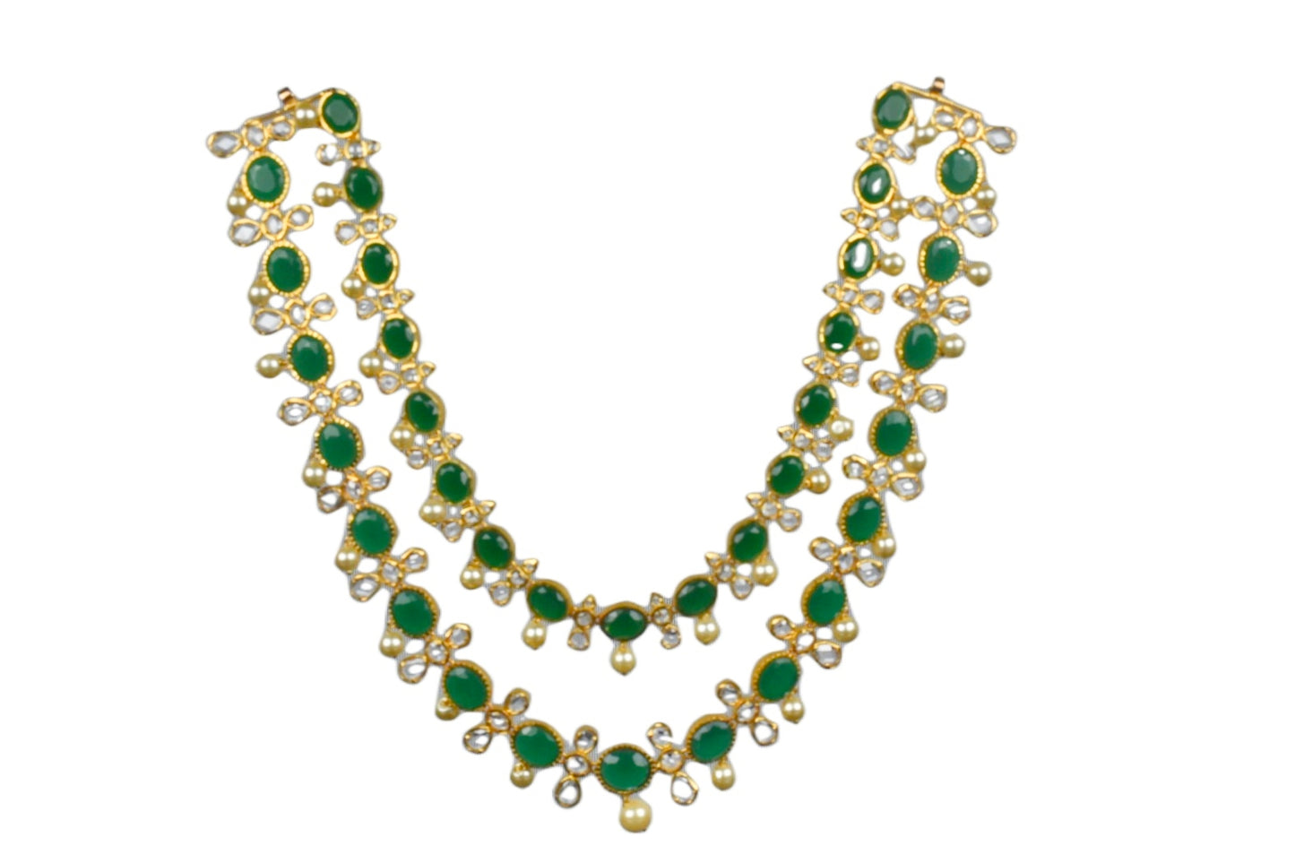 Polki Emerald Necklace