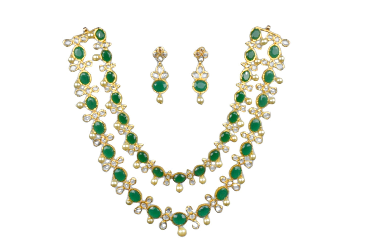 Polki Emerald Necklace