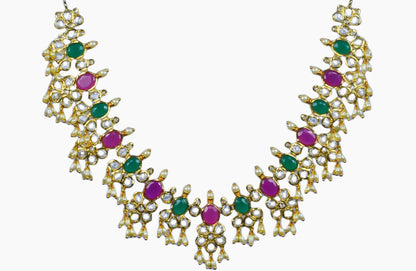 Polki &Ruby Emerald Necklace