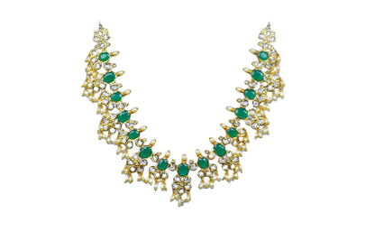 Polki &Ruby Emerald Necklace