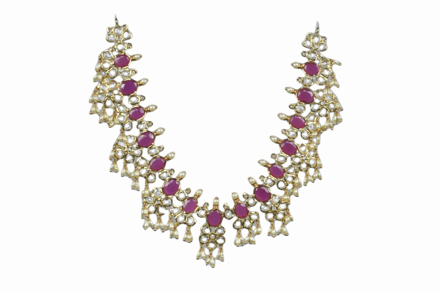 Polki &Ruby Emerald Necklace