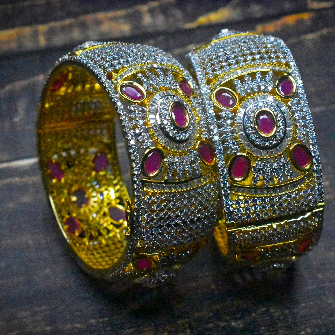Aayushi American Diamonds Bangles By Asp Fashion Jewellery 