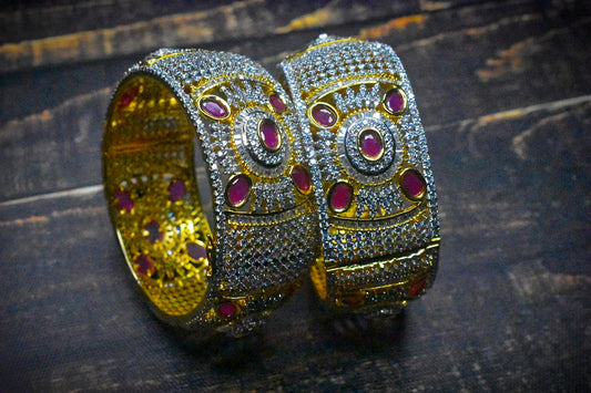 Aayushi American Diamonds Bangles By Asp Fashion Jewellery 
