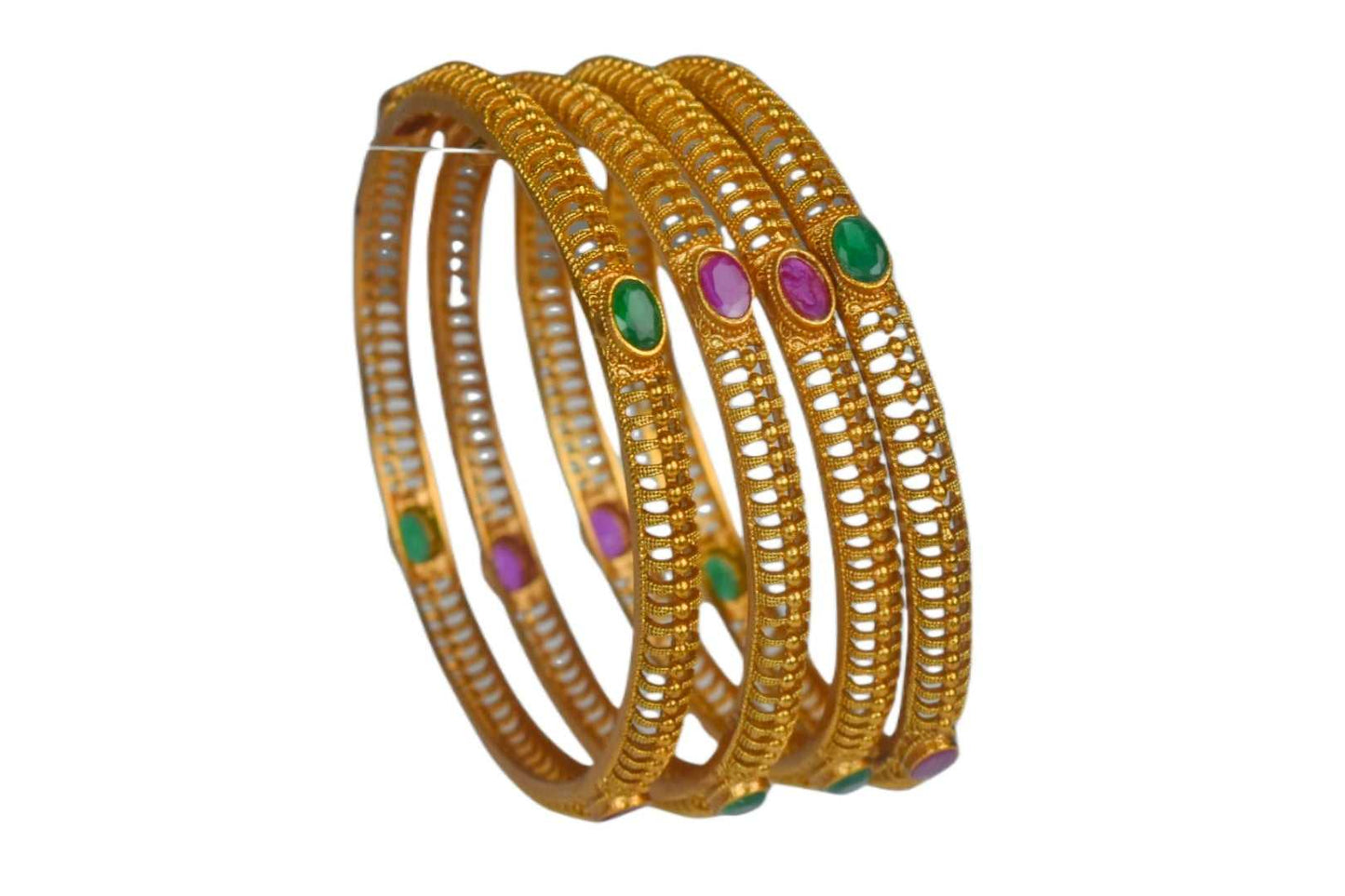 Net Ruby Emralds Bangles