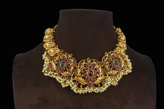 Ihita Antique Necklace Set By Asp Fashion Jewellery 