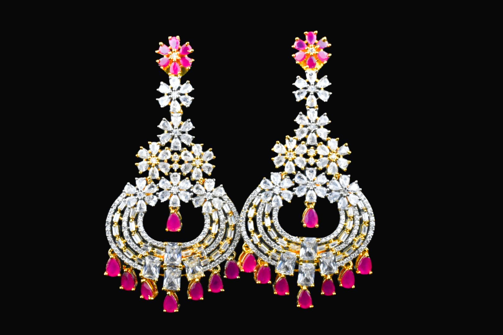 American Diamonds Chandelier earrings