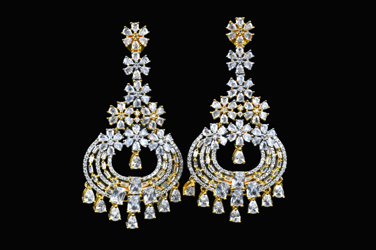 American Diamonds Chandelier earrings