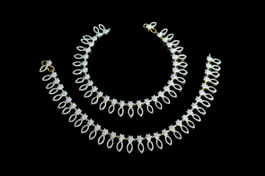 American Diamond Anklets By Asp Fashion Jewellery 