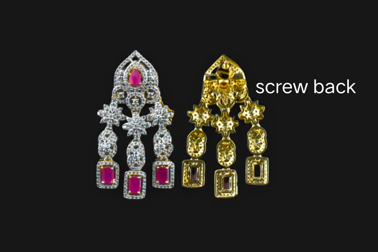 Three Layer American Diamond Haram By Asp Fashion Jewellery 