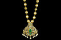 Uncut American Diamonds Pendent Set With Pearls Necklace By Asp Fashion Jewellery