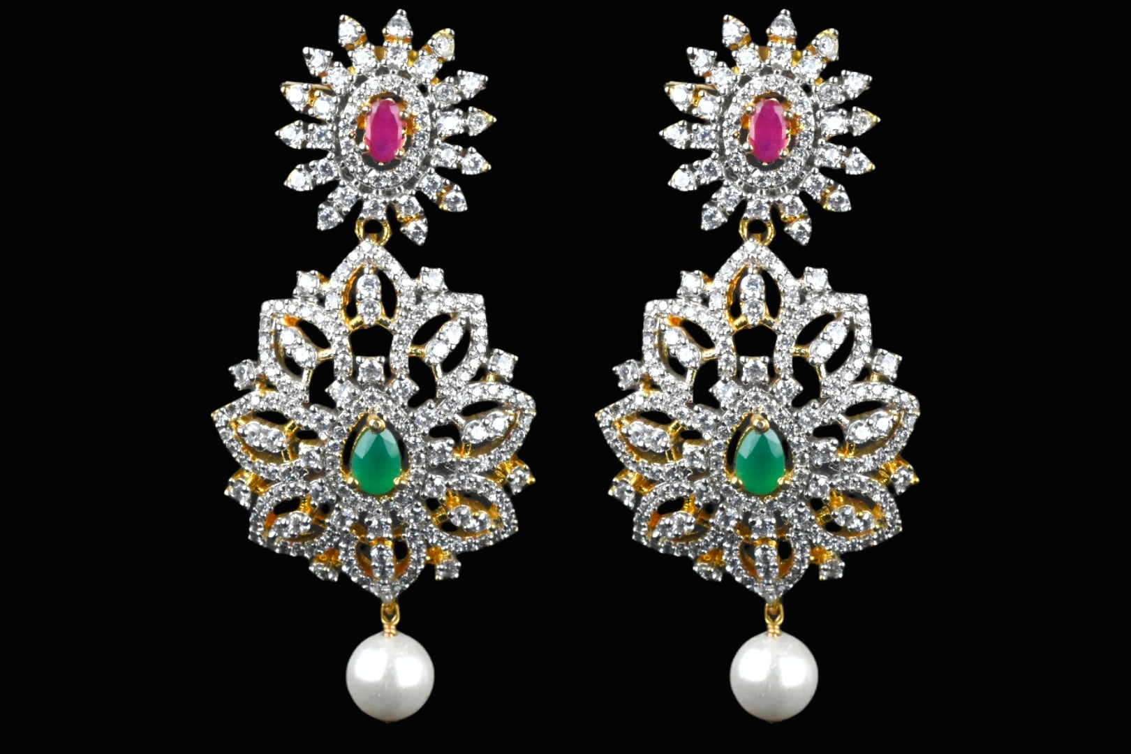 Bridal American Diamond Necklace Set By Asp Fashion Jewellery