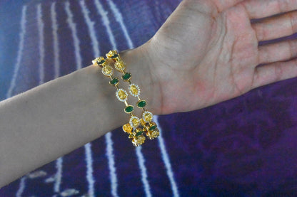 Cz Laxmi Bangles set By Asp Fashion Jewellery