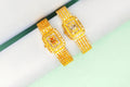 Gold Plated CZ Flower Watch for Women - 24K Gold Heavy | 60g