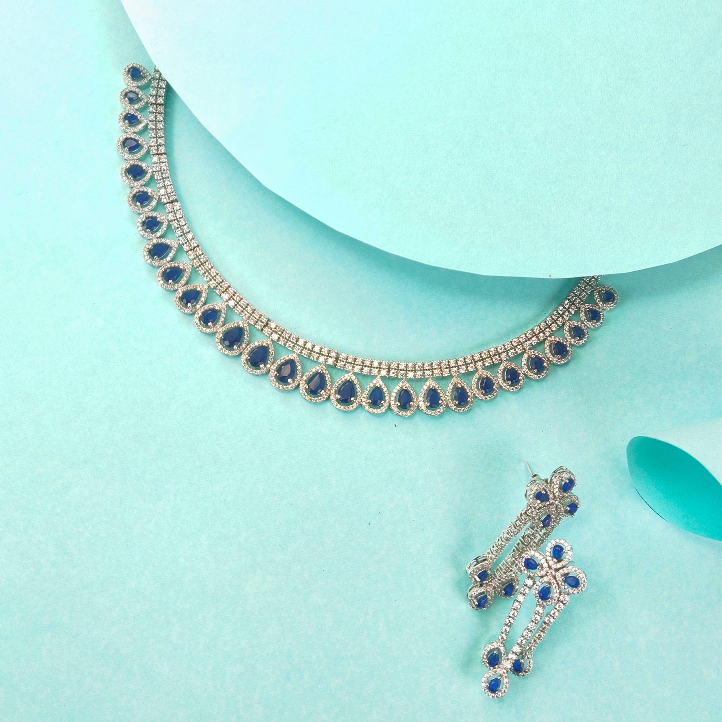 Charming American Diamonds Necklace Set By Asp Fashion Jewellery