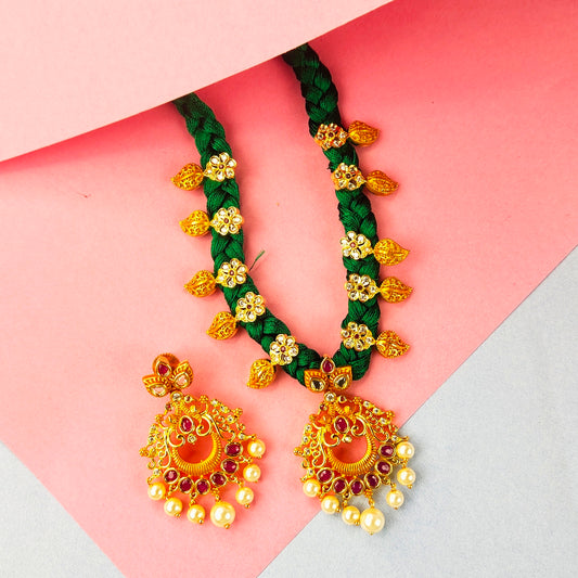 Cz Mango Dori Necklace Set By Asp Fashion Jewellery