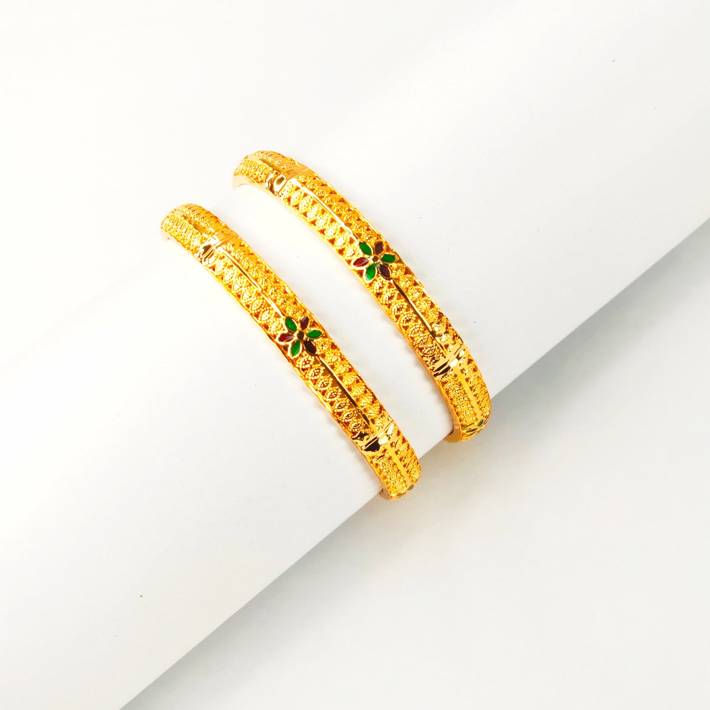  One Gram Gold Plated Bangles For Daily Use By Asp Fashion Jewellery