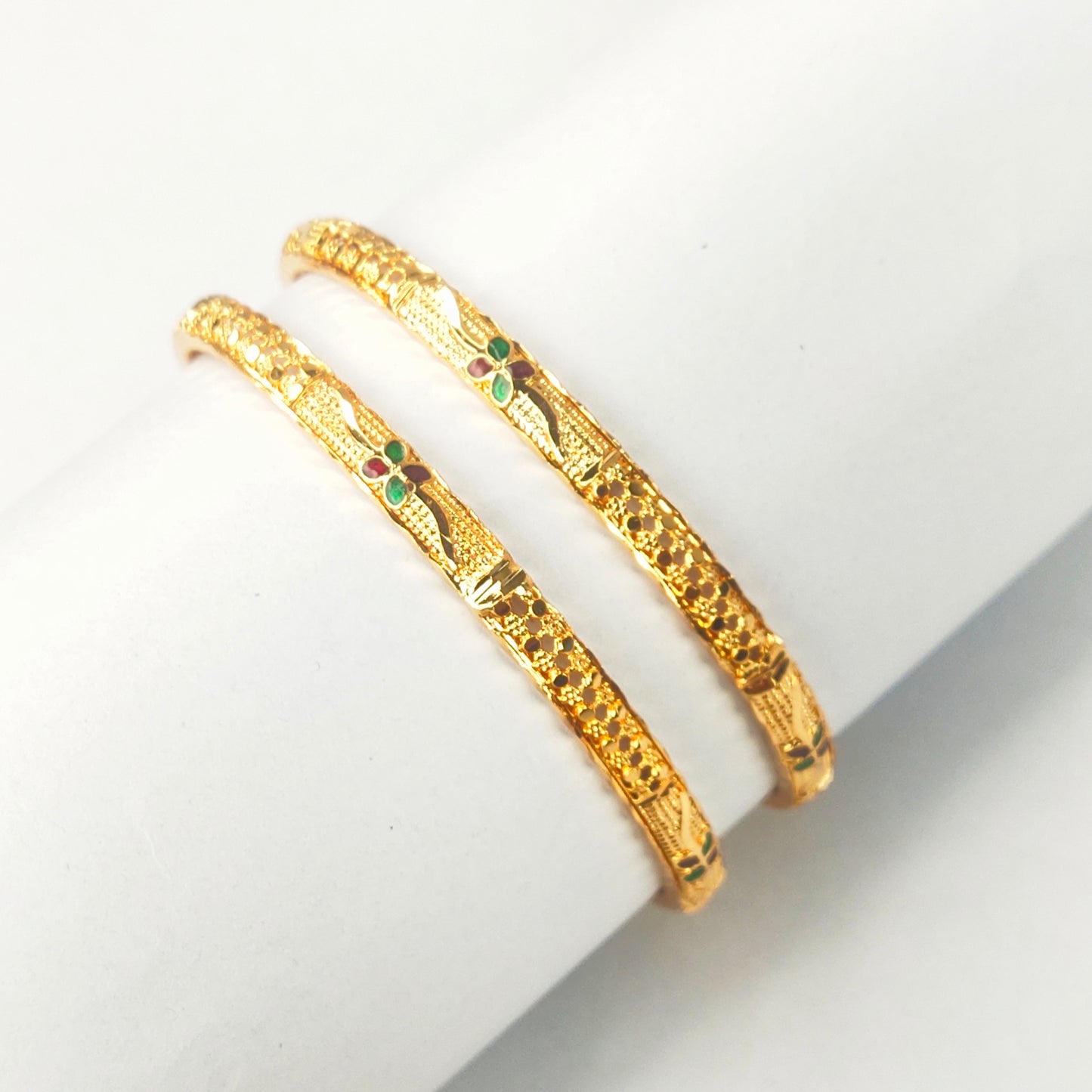 One Gram Gold Plated Bangles For Daily Use By Asp Fashion Jewellery