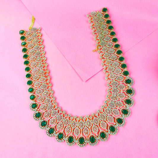 Floral American Diamond Necklace  By Asp Fashion Jewellery